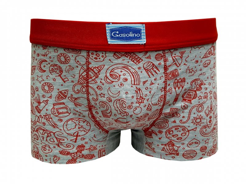 Gasolino boxerky chlapecké Vesmír 3402 šedé | Vermali.cz